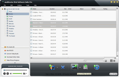 iPod to iPod transfer, transfer iPod to iPhone