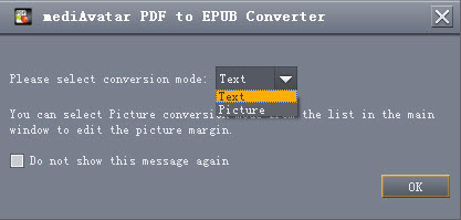 Convert PDF files to EPUB